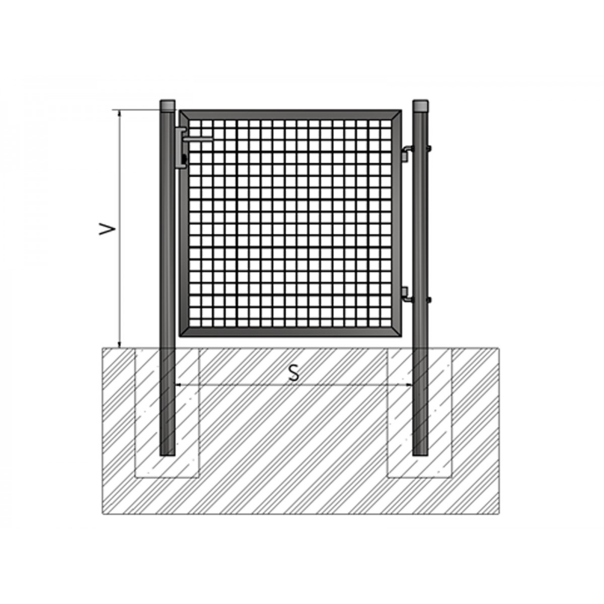 Poartă BJ ECO 1800x1000 / ZN+PVC6005