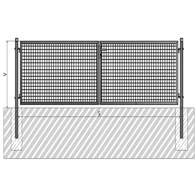 Gate BD ECO 1000x3600 / ZN+PVC6005