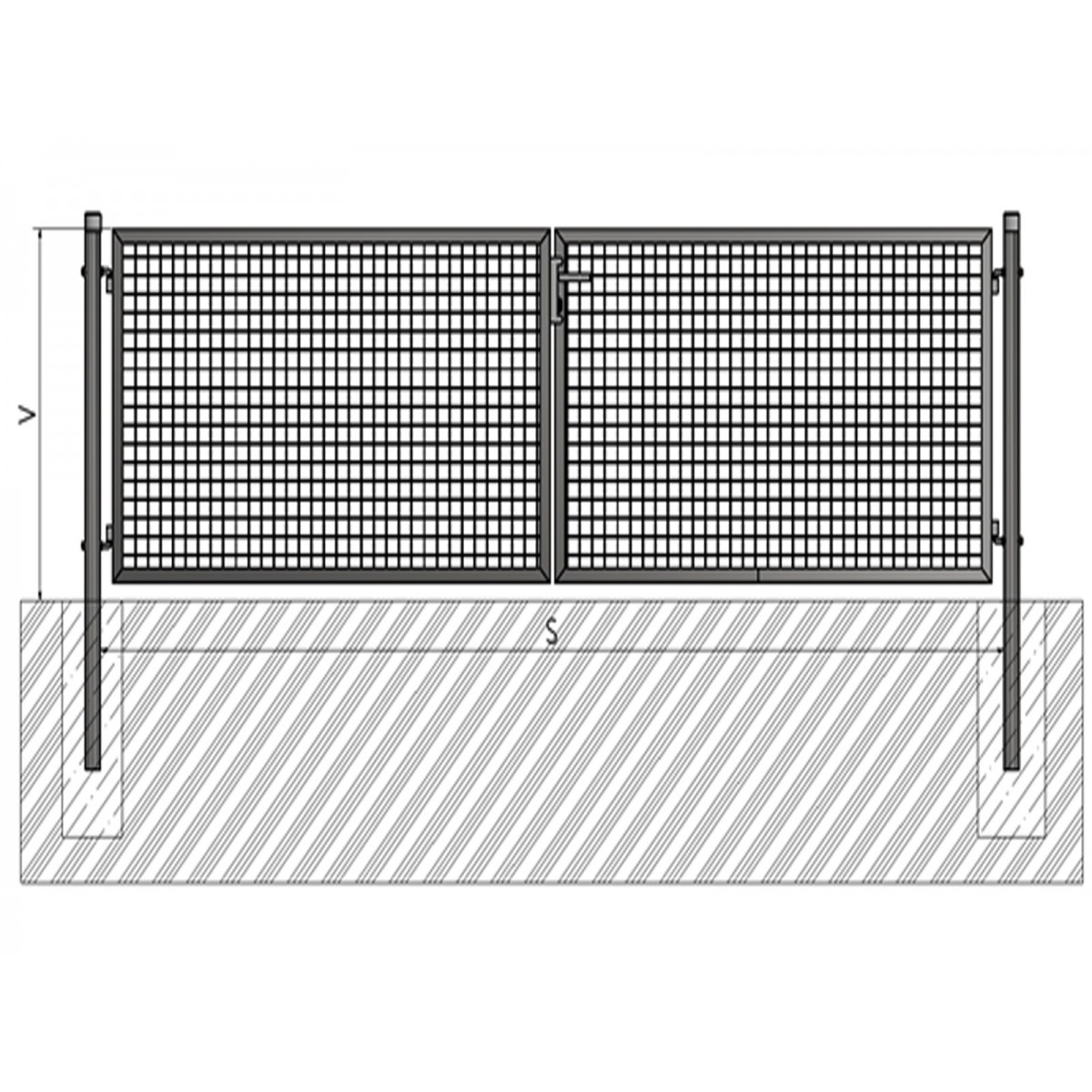 Poartă BD ECO 1000x3600 / ZN+PVC6005