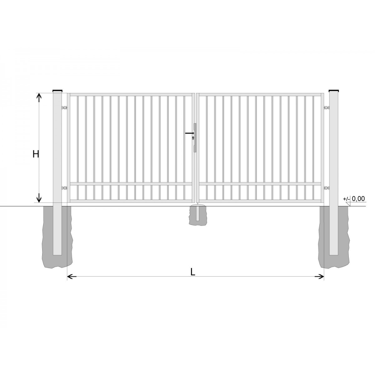 Gate BD SPECIAL 1800x6000 / TYČ / HNZ