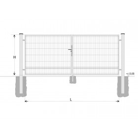 Poartă BD SPECIAL 1200x3000 / DBL / HNZ