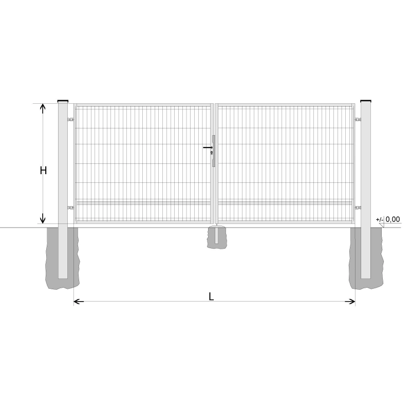 Poartă BD SPECIAL 1800x3000 / DBL / HNZ