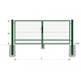 Gate BD SPECIAL 2000x6000 / GALL / ZN+PVC6005