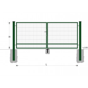 Gate BD SPECIAL 2000x5000 / DBL / ZN+PVC6005