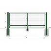 Gate BD SPECIAL 2000x6000 / DBL / ZN+PVC6005