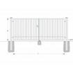 Poartă dublă BD SOLID 1900x7000 / TYČ / HNZ