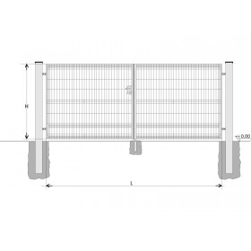 Gate BD SOLID 1500x9000 / GAL / HNZ