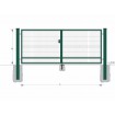 Gate BD SOLID 1900x9500 / GAL / ZN+PVC6005