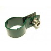Clema de fixare panou pentru stalp 38mm / 5mm / capat / ZN+PVC6005