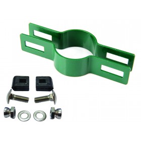 Clema de fixare pentru panou, pentru stalp 38mm / 5mm / continua / ZN+PVC6005