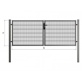 Poarta BD ORION 1000x4000 / PAN / ZN+PVC7016