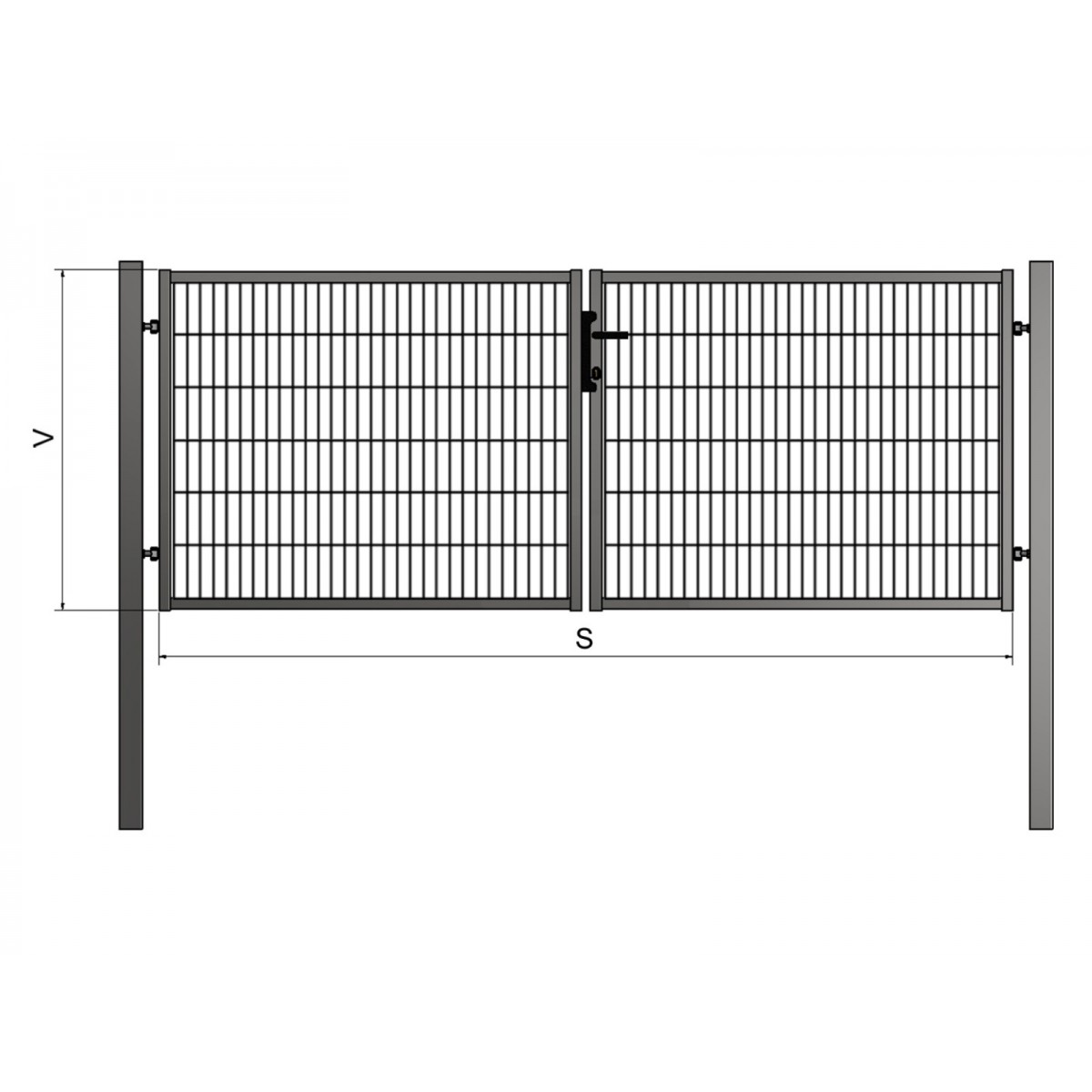 Poarta BD ORION 1200x4000 / PAN / ZN+PVC7016