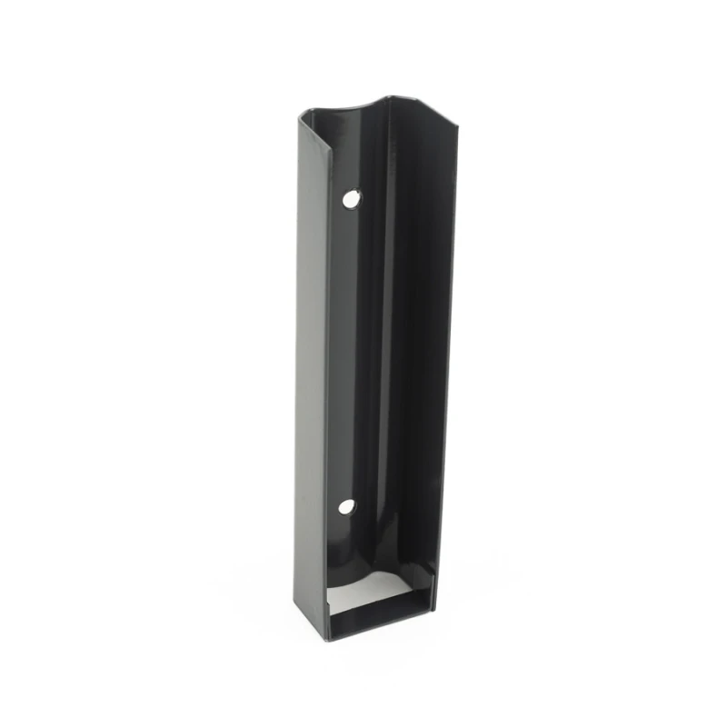 Base plate holder, metal / U / 200/40 / round / ZN+PVC7016