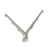 Bavolet Y pe stâlp 60x40mm / AL