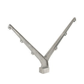 Bavolet Y pe stâlp 60x40mm / AL