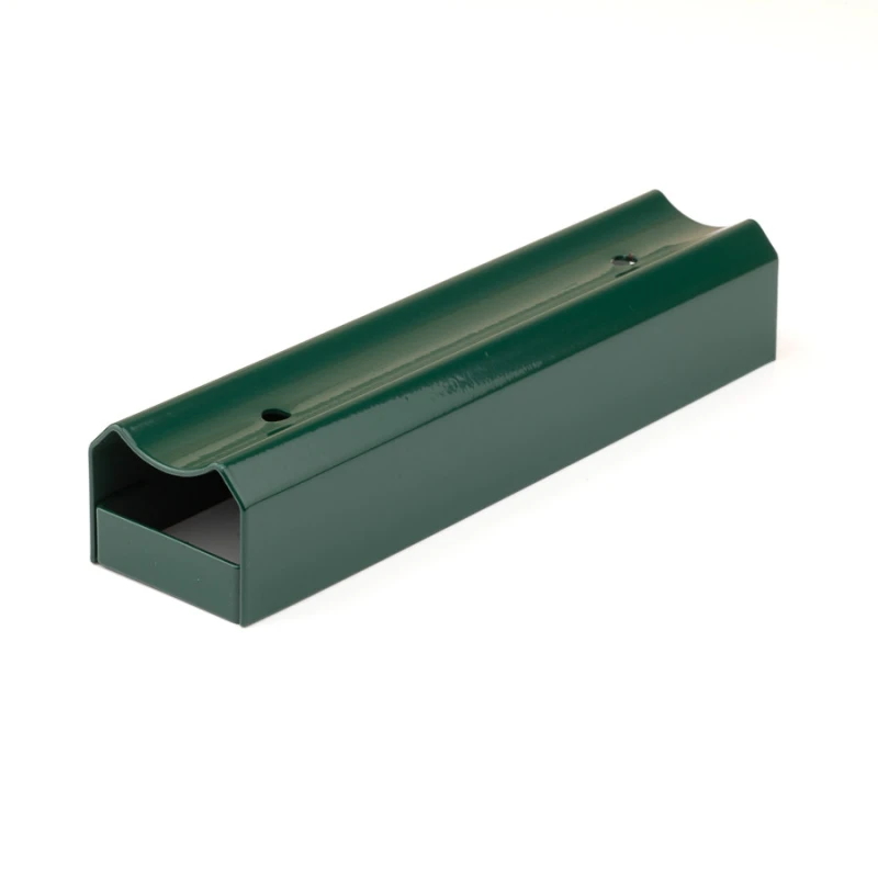 Base plate holder, metal / U / 200/40 / round / ZN+PVC6005