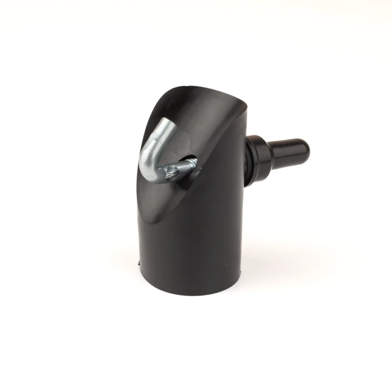 Manșon pentru stâlp 38mm / PVC / negru / complet