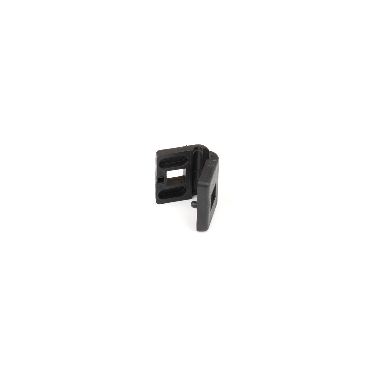 Distanțier PVC pe clemă / 4mm / negru / (pac. 10buc)