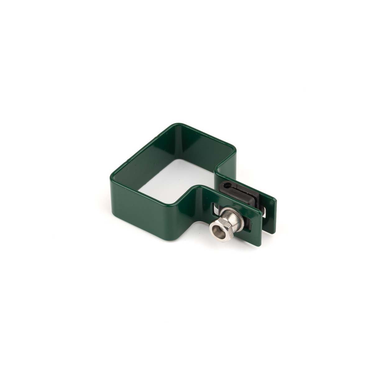 Clemă panou pe stâlp 60x40mm / 4mm / finală / ZN+PVC6005