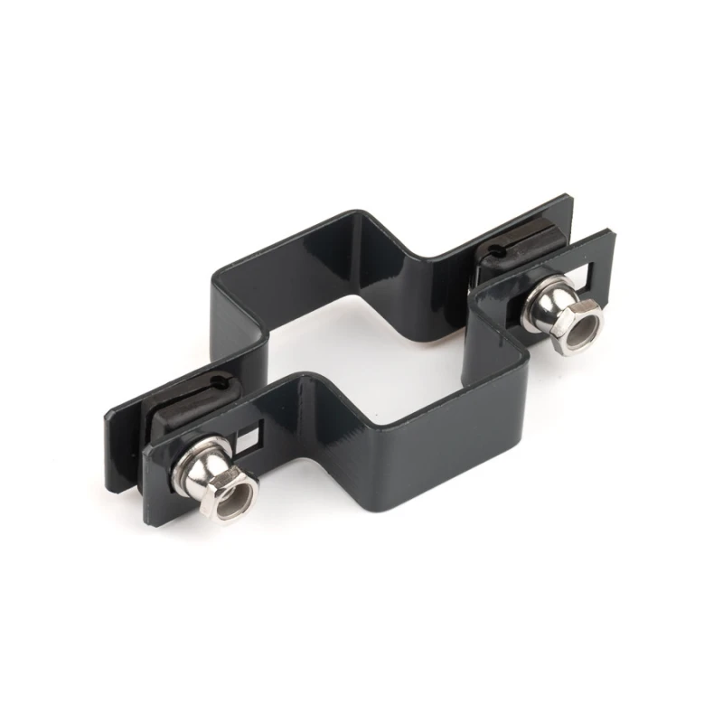 Panel clip for post 60x40mm / 5mm / continuous / ZN+PVC7016