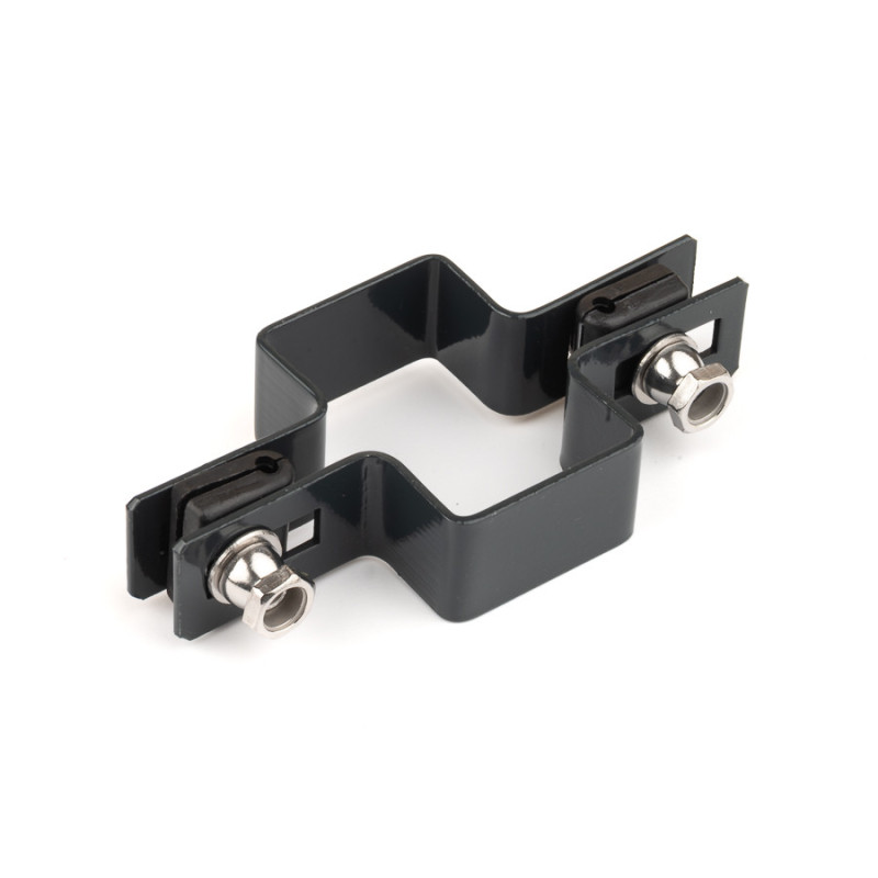 Panel clip for post 60x40mm / 4mm / continuous / ZN+PVC7016