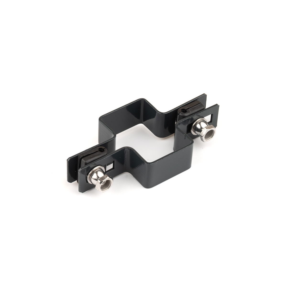 Bracket panou pe stâlp 60x40mm / 4mm / continuă / ZN+PVC7016