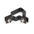 Prindere panou pe stâlp 60x40mm / 5mm / colț / ZN+PVC7016