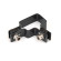 Prindere panou pe stâlp 60x40mm / 5mm / de colț / ZN+PVC7016
