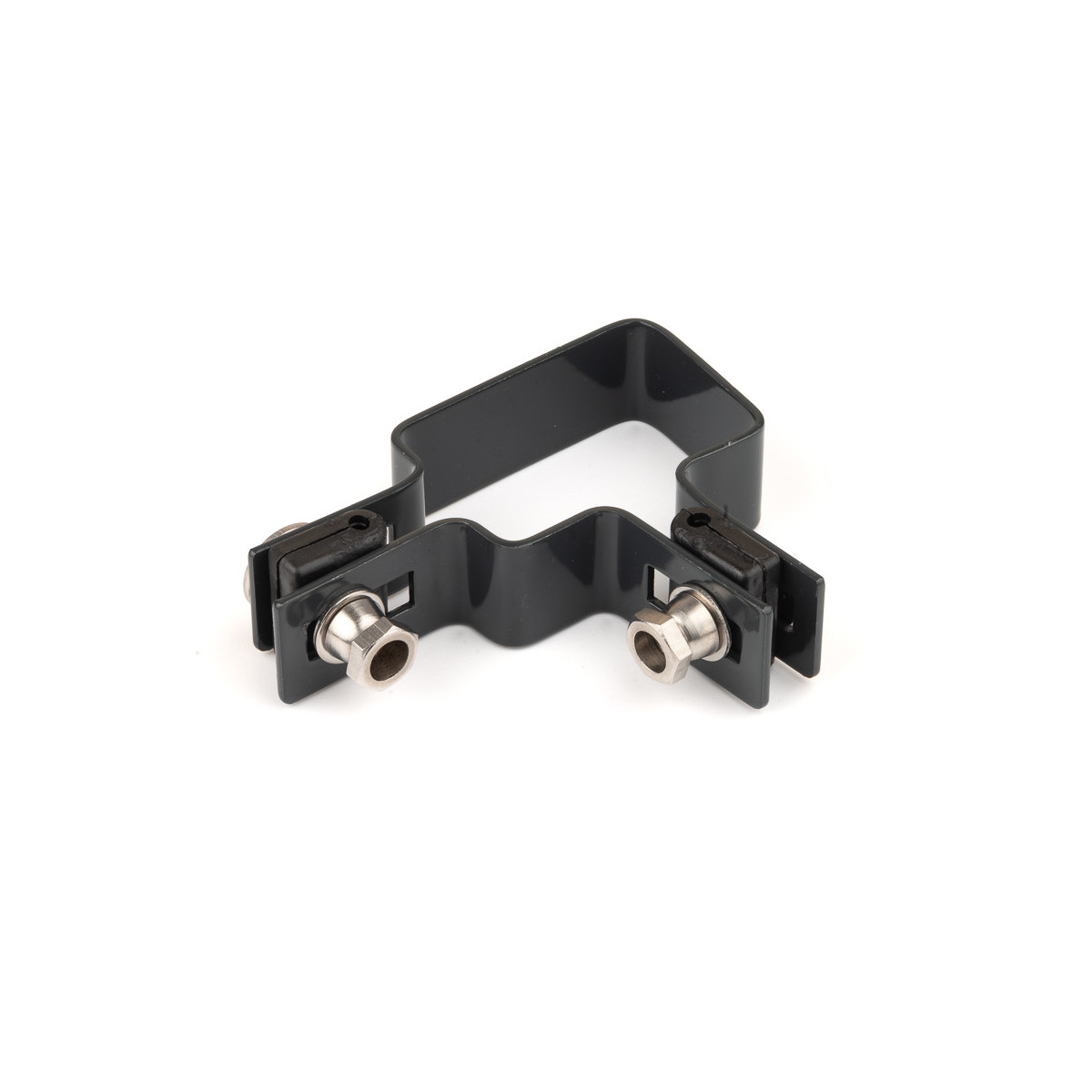 Prindere panou pe stâlp 60x40mm / 5mm / colț / ZN+PVC7016