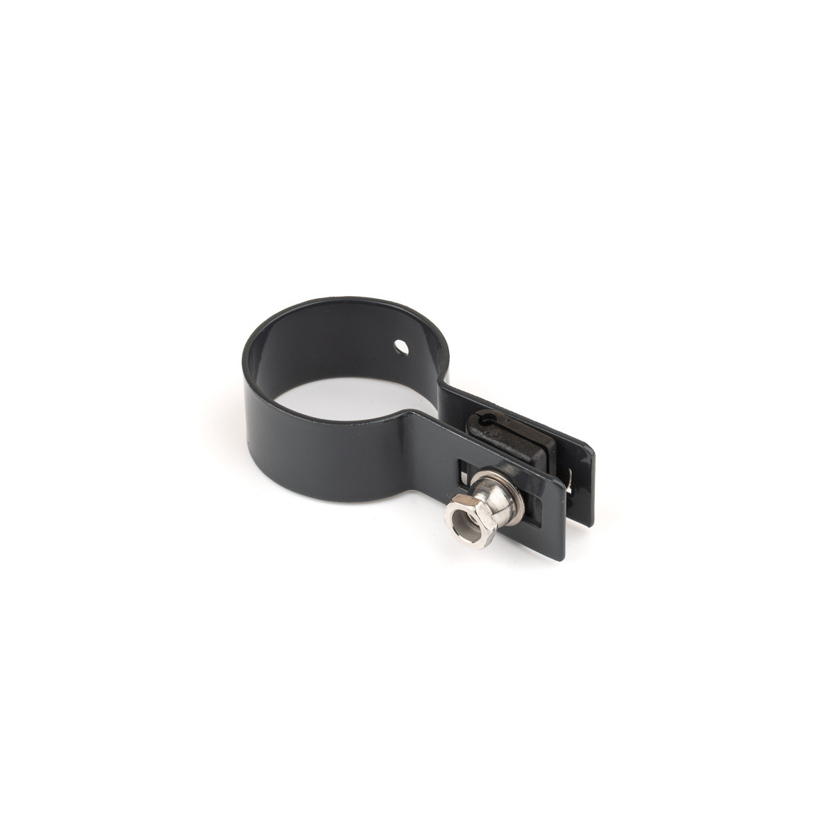 Clema de fixare panou pentru stalp 38mm / 4mm / capat / ZN+PVC7016