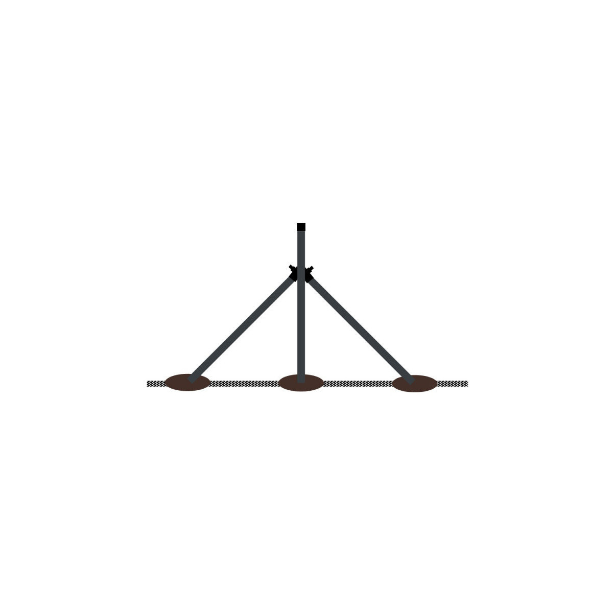 Stâlp acoperit (BPL) 38x1,25x2300 / ZN+PVC7016
