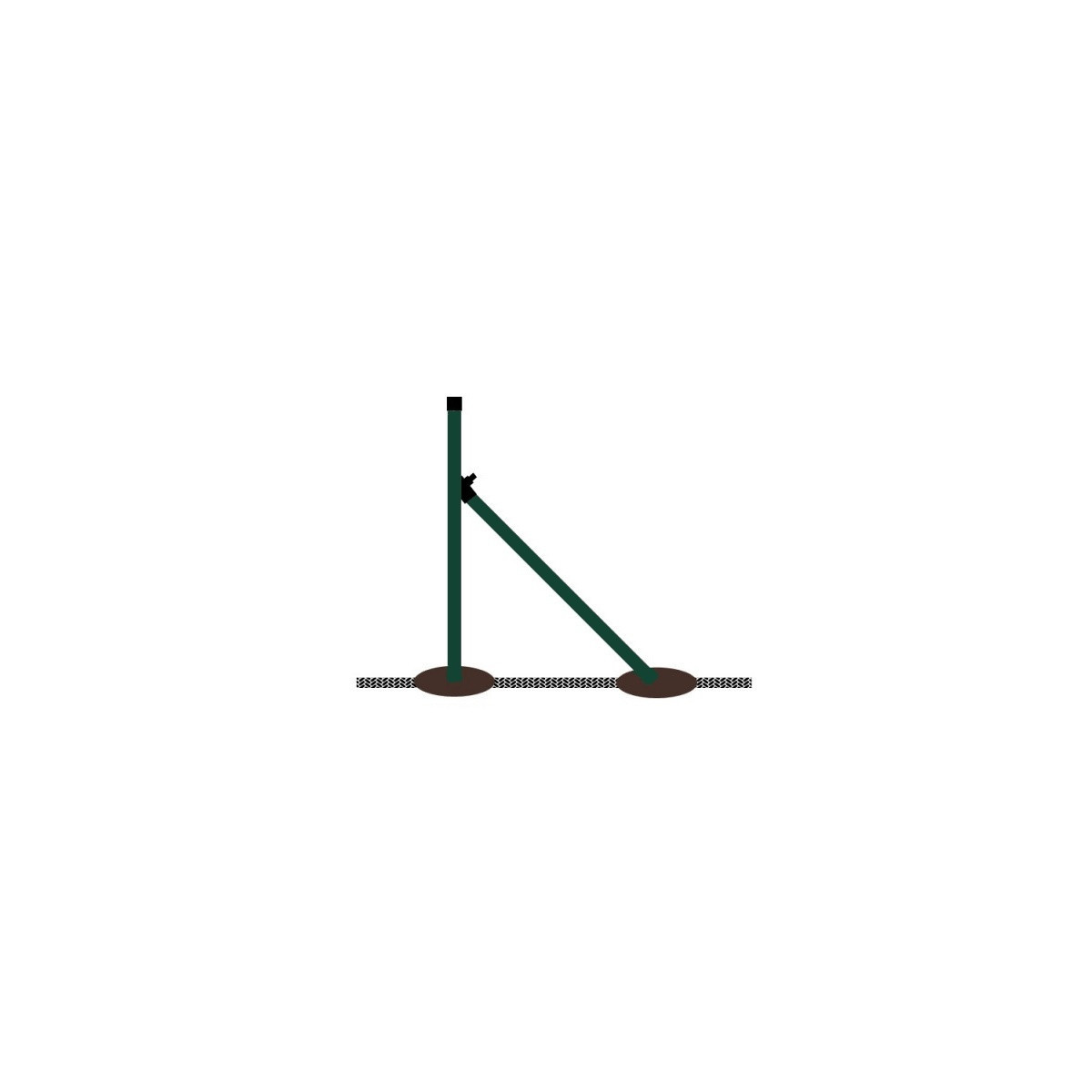 Stâlp placat (BPL) 38x1,25x1500 / ZN+PVC6005