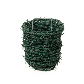 Sârmă ghimpată 2,5/2,0 / 100m / ZN+PVC6005