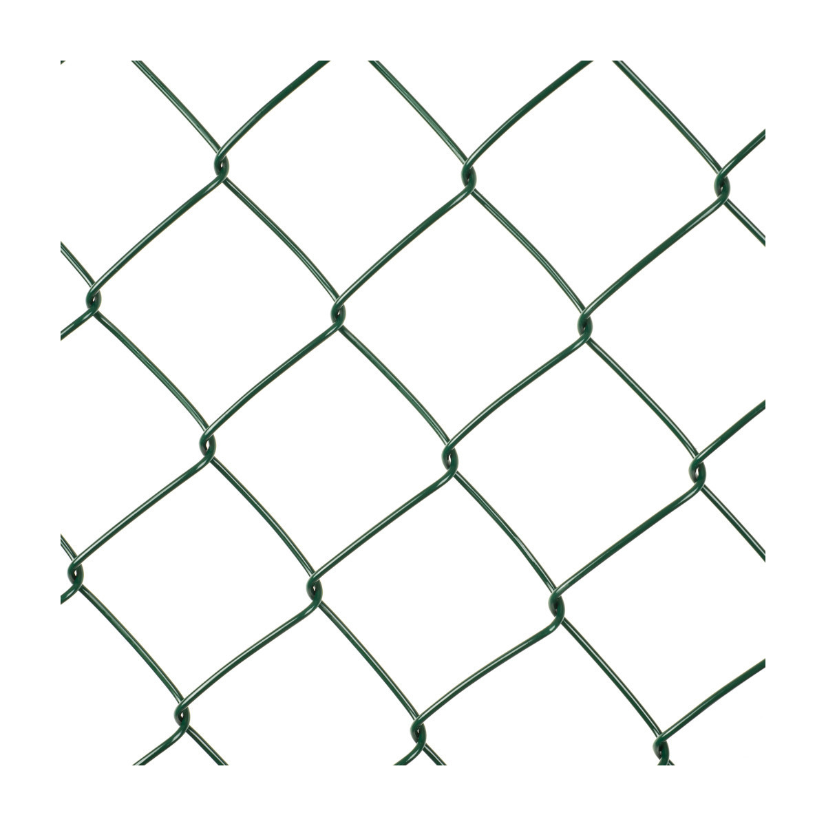 Plasă pătrată 60/2,50-1,65/150/25m / PVC COMPACT / ZN+PVC6005