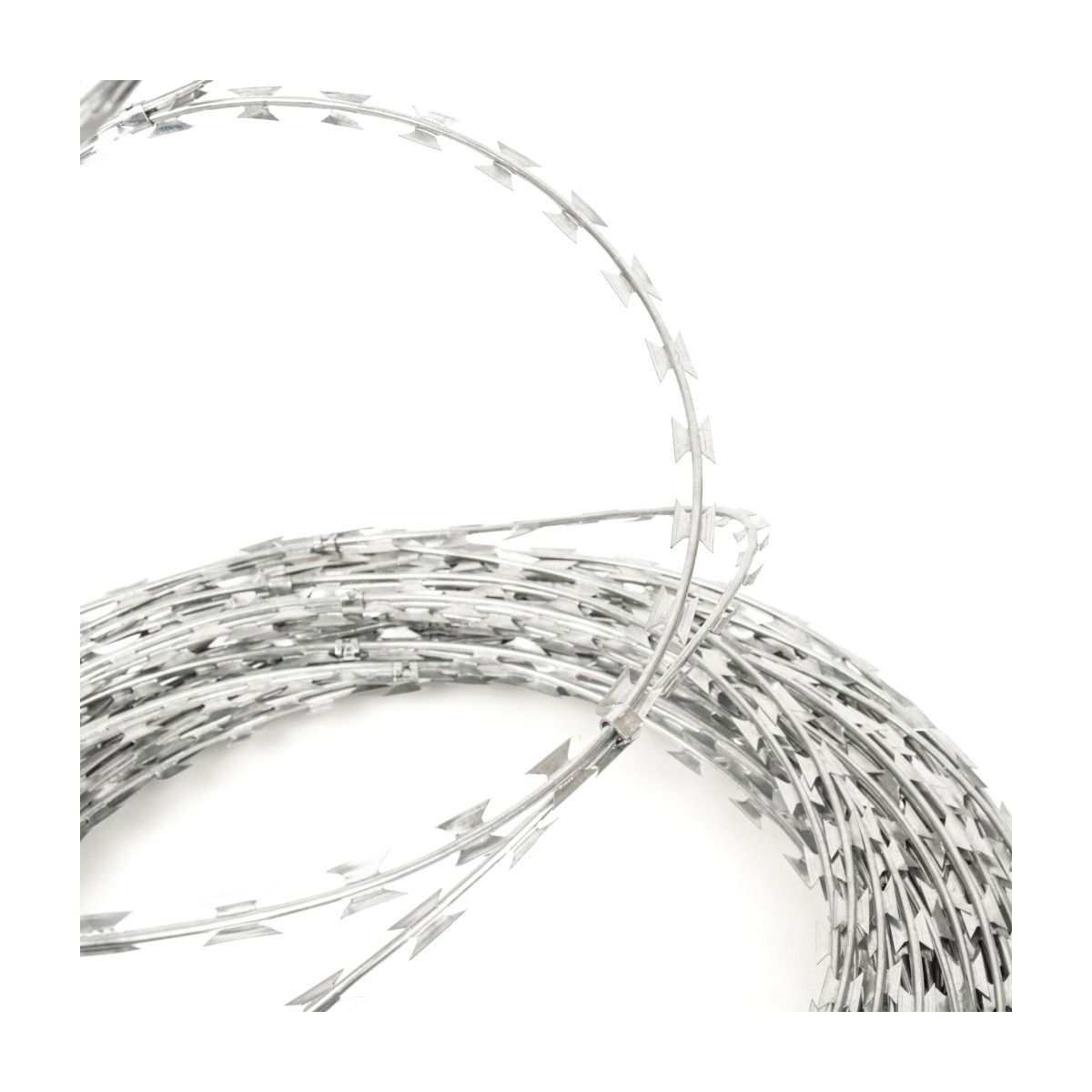 Sârmă ghimpată tip brici diametru ambalaj 450 mm / 8 m