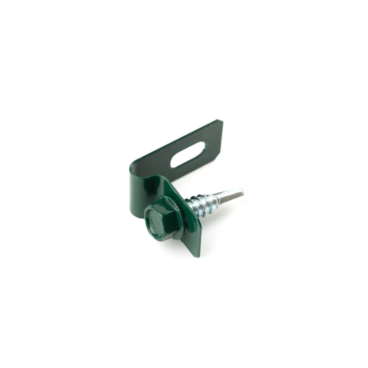 Clemă L-CLIP / ZN+PVC6005 / complet cu șurub