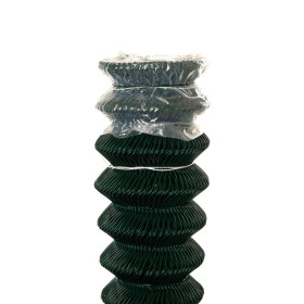 Plasă pătrată 60/2,50-1,65/200/25m / PVC COMPACT / ZN+PVC6005