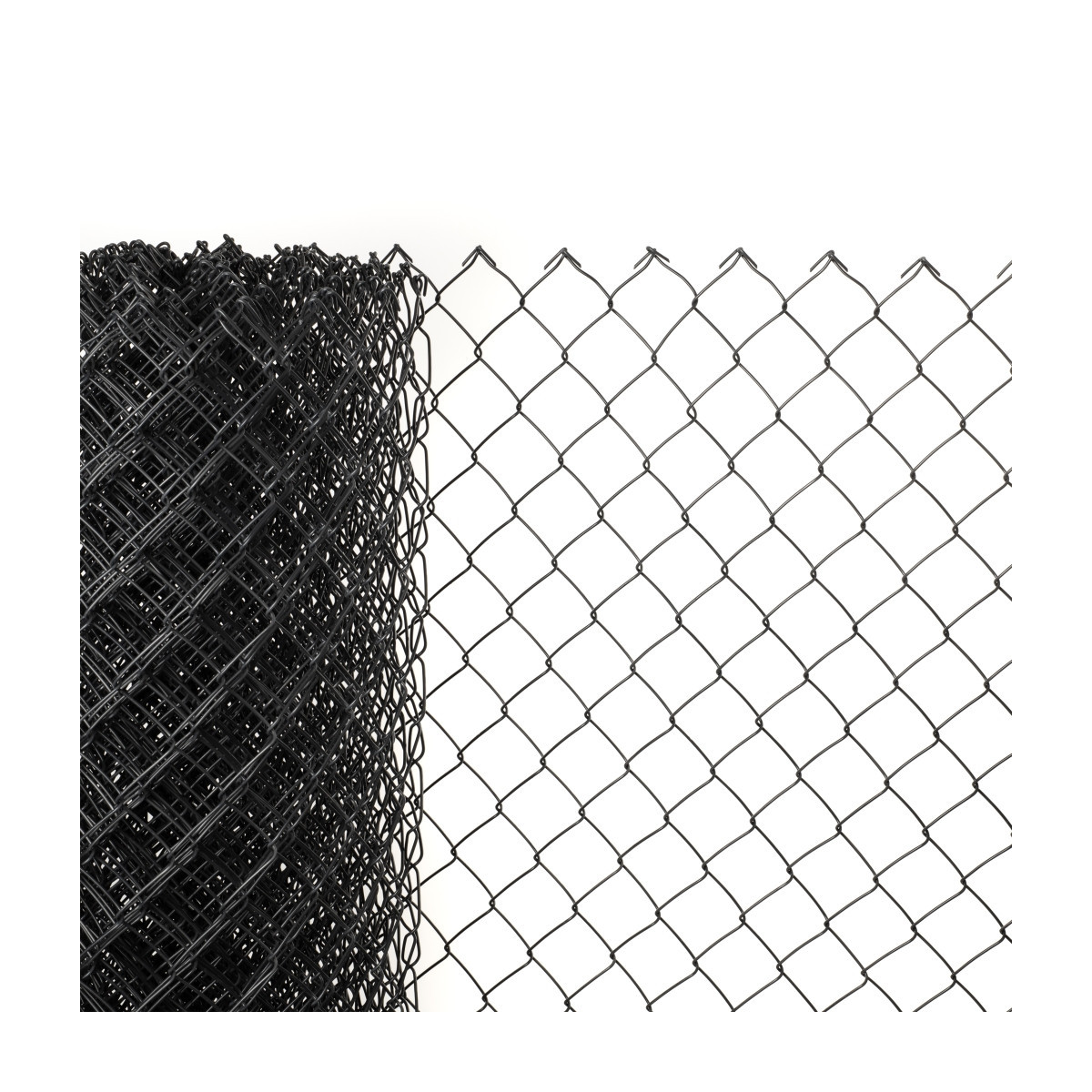 Plasă pătrată 60/3,50-2,50/125/15m / PVC BND / ZN+PVC7016