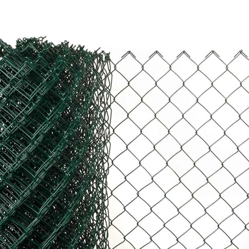 Chain link fence 60/2,50-1,65/160/15m / PVC BND / ZN+PVC6005