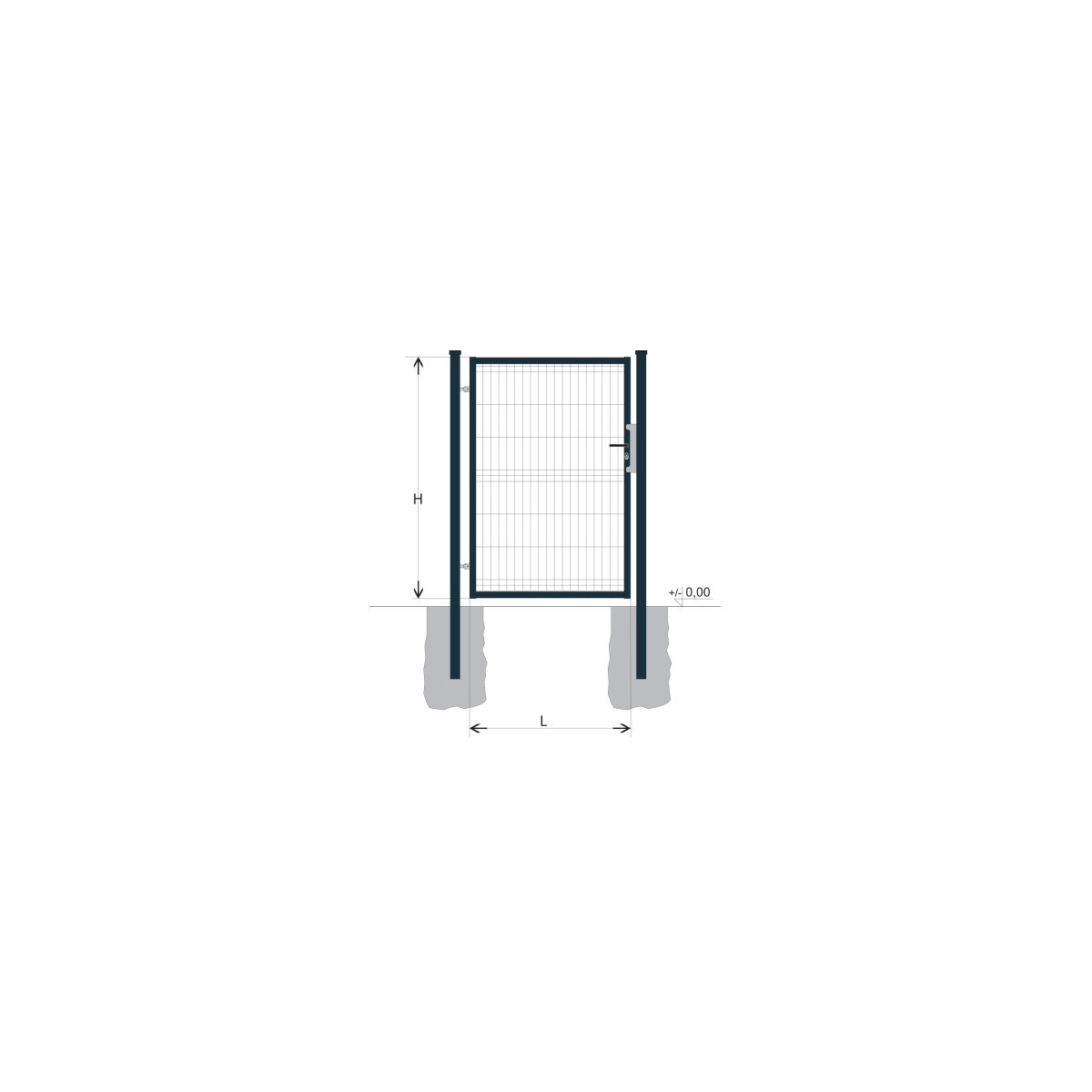 Poartă BJ SPECIAL 1300x1000 / GALL / ZN+PVC7016