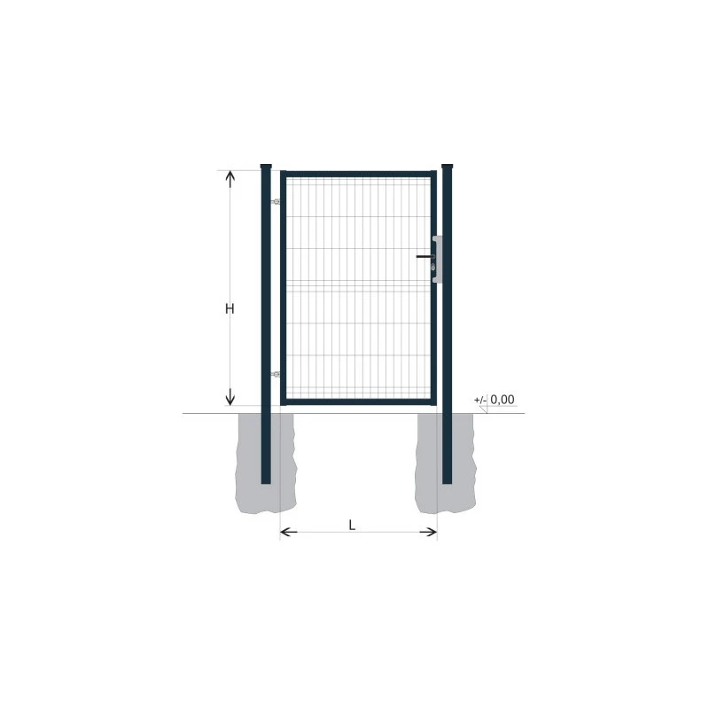 Gate BJ SPECIAL 1500x1000 / GALL / ZN+PVC7016