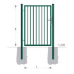 Portiță simplă BJ SPECIAL 1900x1000 / TYČ / ZN+PVC6005