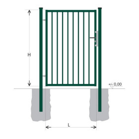 Poartă BJ SPECIAL 2000x1000 / TIJĂ / ZN+PVC6005
