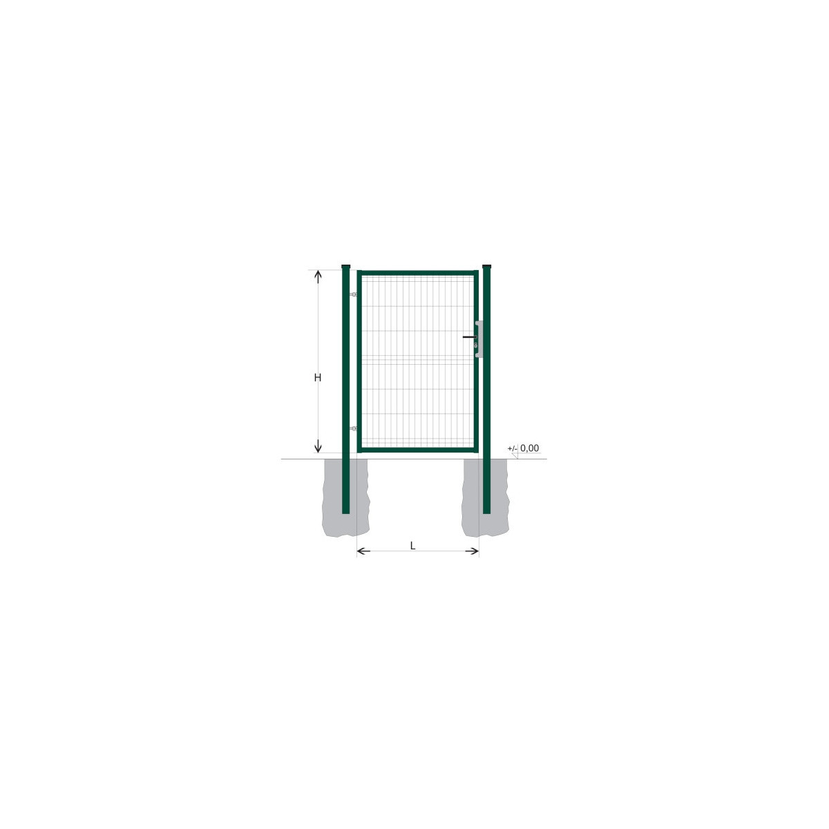 Poartă BJ SPECIAL 1300x1000 / GALL / ZN+PVC6005