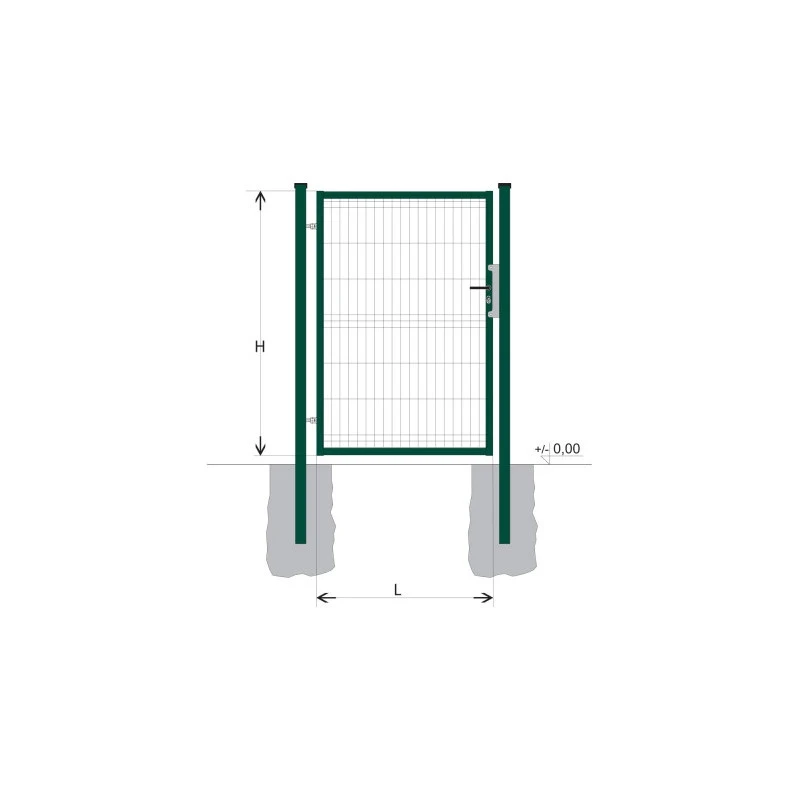 Poartă BJ SPECIAL 1400x1000 / GALL / ZN+PVC6005