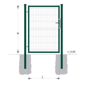 Poartă BJ SPECIAL 1800x1000 / GALL / ZN+PVC6005