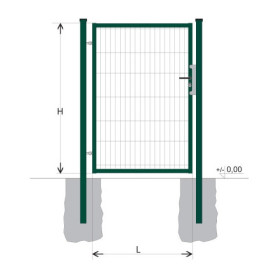 Poartă BJ SPECIAL 1500x1000 / DBL / ZN+PVC6005