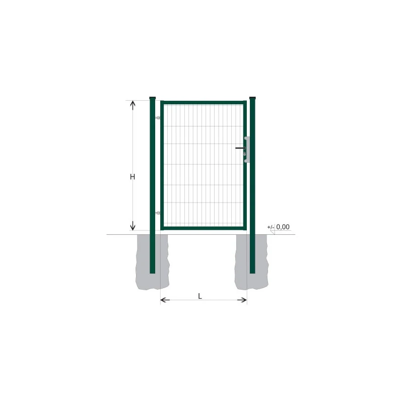 Poartă BJ SPECIAL 1500x1000 / DBL / ZN+PVC6005