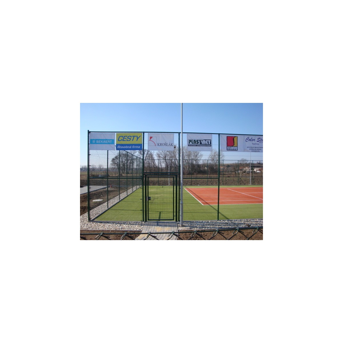Plasă pătrată 45/3,00-1,90/400/18m / PVC BND / ZN+PVC6005 / TENIS