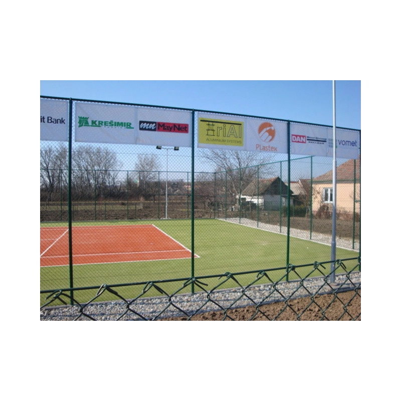 Plasă pătrată 45/3,00-1,90/400/18m / PVC BND / ZN+PVC6005 / TENIS